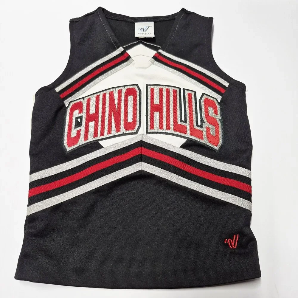 Varsity Spirit Chino Hills High School Cheerleader Uniform Set Top Skirt Youth L